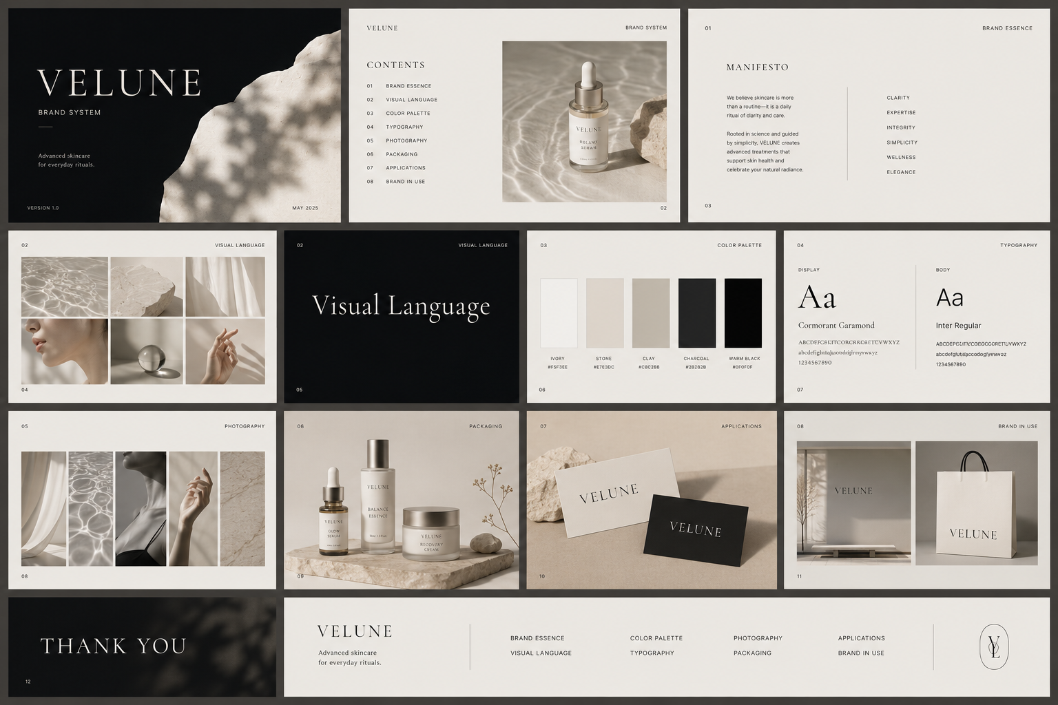 Brand identity system — Velune